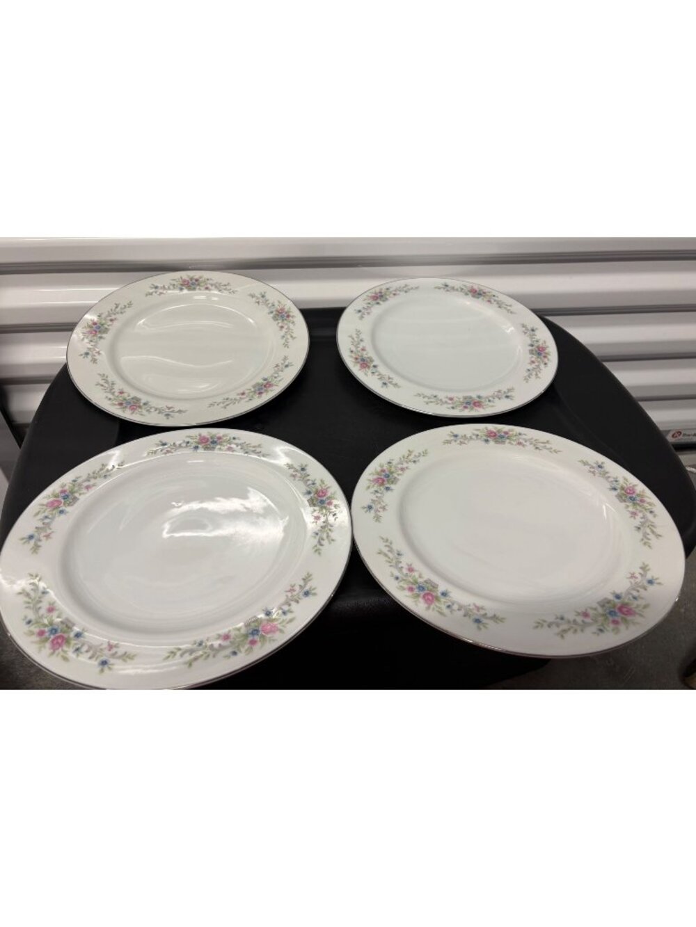 Florenteen Fine China Fantasia Floral Dinner Plates Set Of 4 Japan 10"